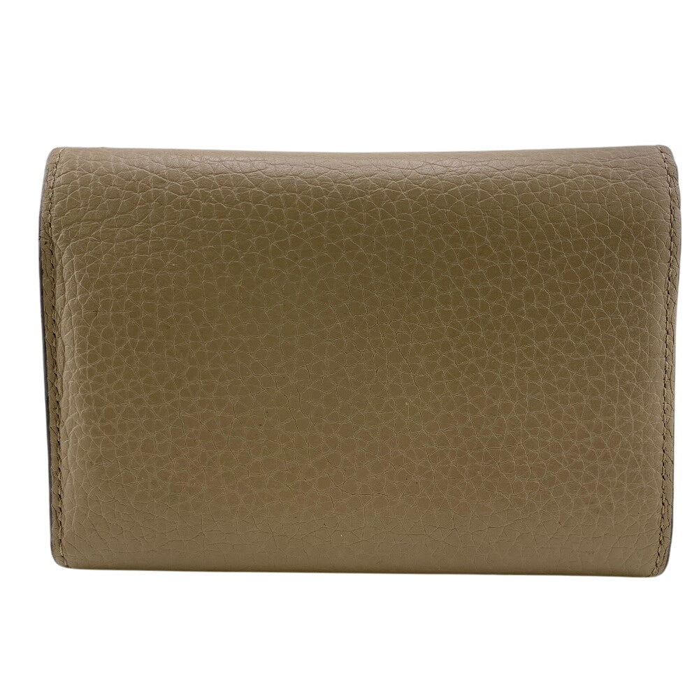 LOUIS VUITTON Bifold Wallet M62159 leather beige Taurillon Clemence Portefeuille Capucines Compact