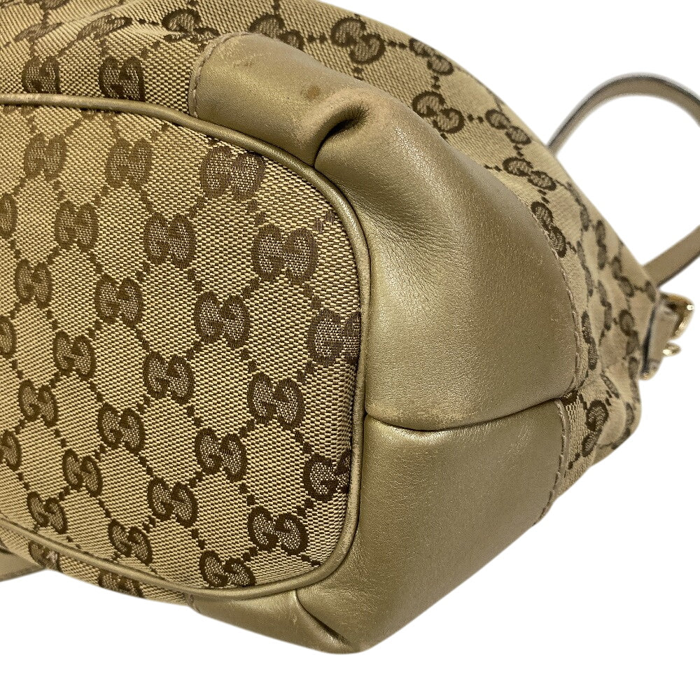 GUCCI Handbag 247902 canvas beige GG canvas Sukey
