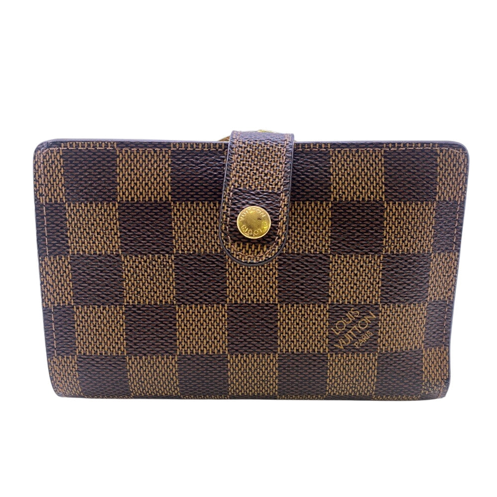 LOUIS VUITTON Bifold Wallet N61664 leather Brown Damier Portonet Bie Vienova