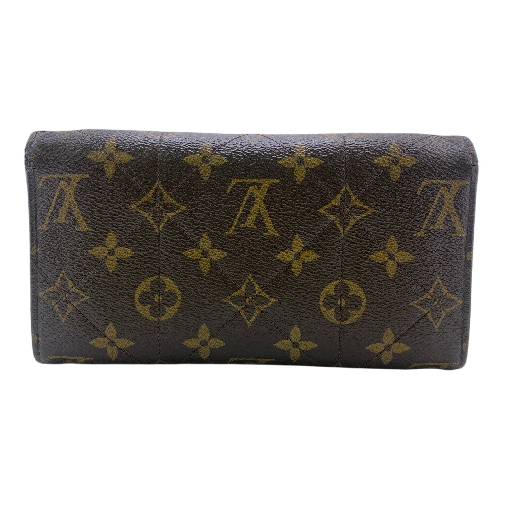 LOUIS VUITTON Long Wallet Purse M66556 leather Brown Monogram Etoile Portefeuille Sarah