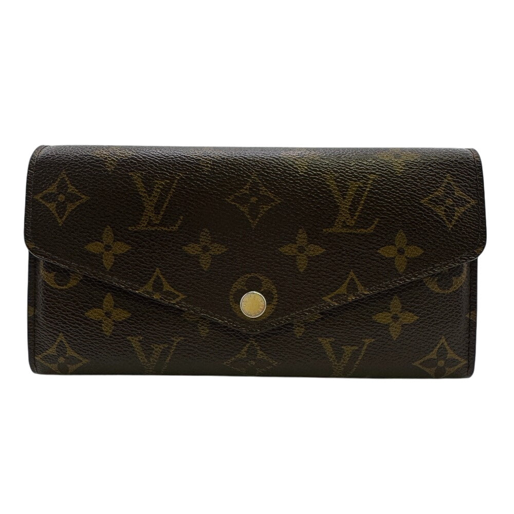 LOUIS VUITTON Long Wallet Purse M60531 leather Brown Monogram Feuillesara