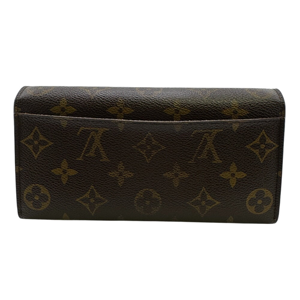LOUIS VUITTON Long Wallet Purse M60531 leather Brown Monogram Feuillesara