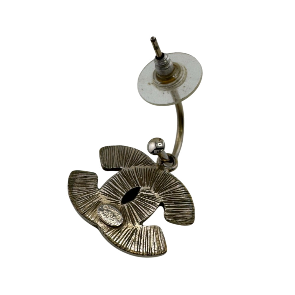 CHANEL Pierce Silver, resin Silver COCO Mark COCO Mark Hoop