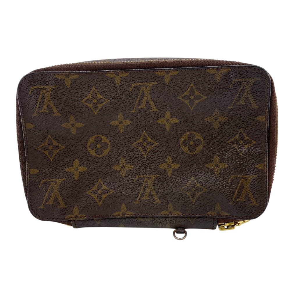 LOUIS VUITTON Pouch M47350 leather Brown Monogram Posh Monte Carlo