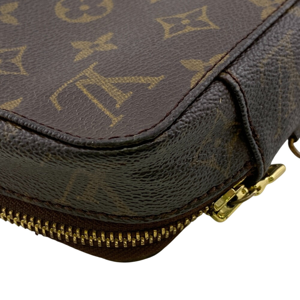 LOUIS VUITTON Pouch M47350 leather Brown Monogram Posh Monte Carlo