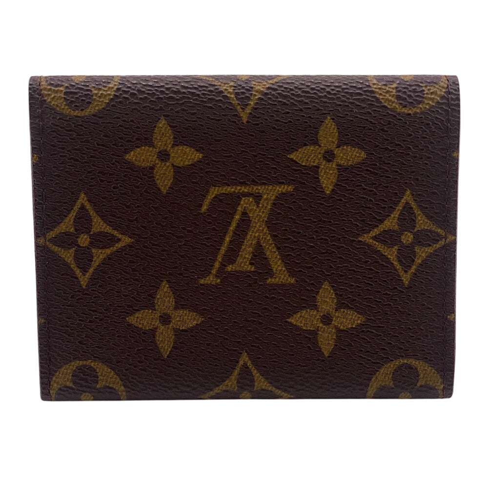 LOUIS VUITTON Card Case leather Brown Monogram Amberop Cult de Visit