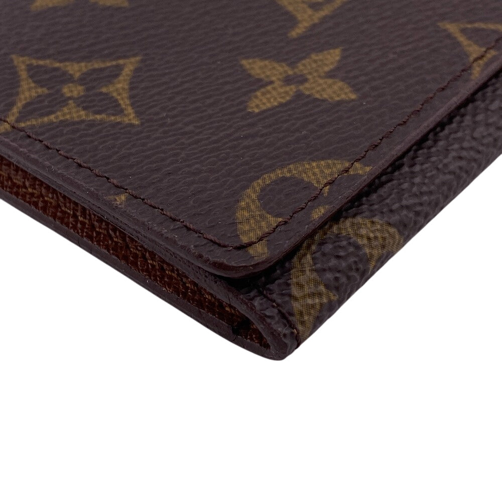 LOUIS VUITTON Card Case leather Brown Monogram Amberop Cult de Visit