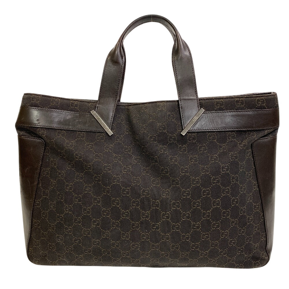 GUCCI Tote Bag 73982 Leather, Canvas Brown GG pattern