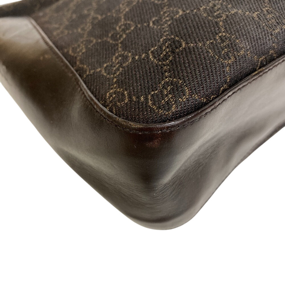 GUCCI Tote Bag 73982 Leather, Canvas Brown GG pattern