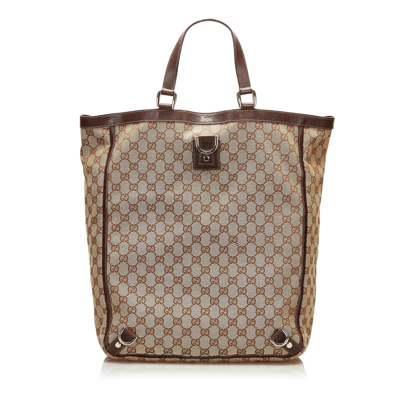 Gucci Leather Canvas Tote