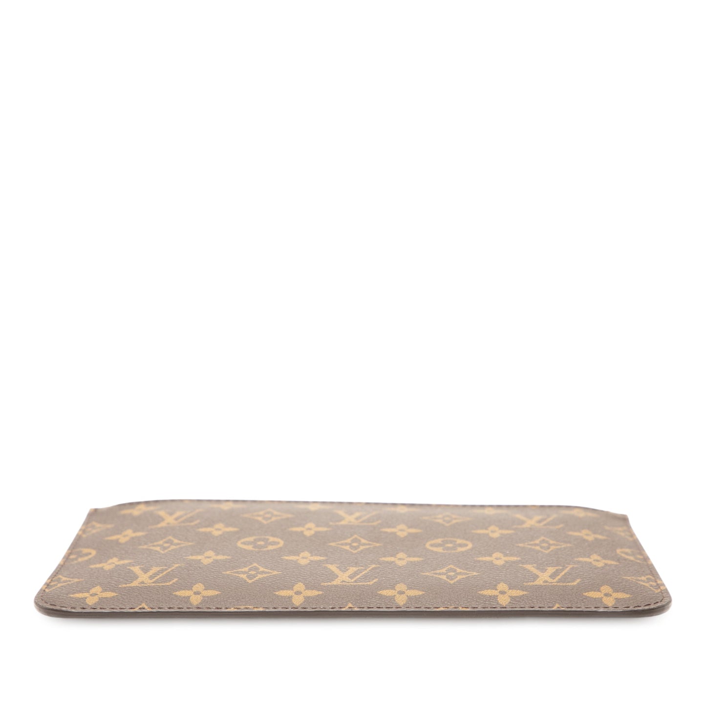 Brown Louis Vuitton Monogram Neverfull Pouch