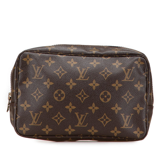 Brown Louis Vuitton Monogram Trousse Toilette 23 Clutch Bag