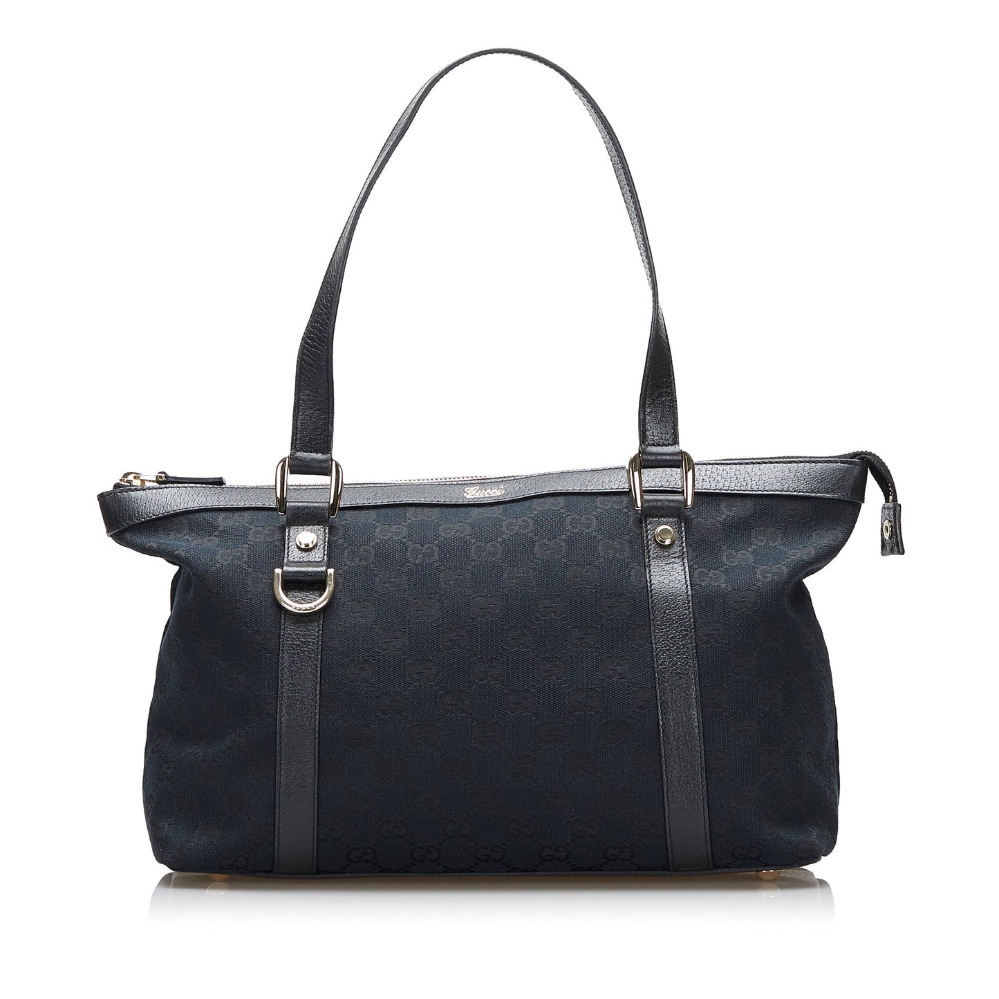 Gucci Abbey Leather Canvas Shoulder Bag Style 3