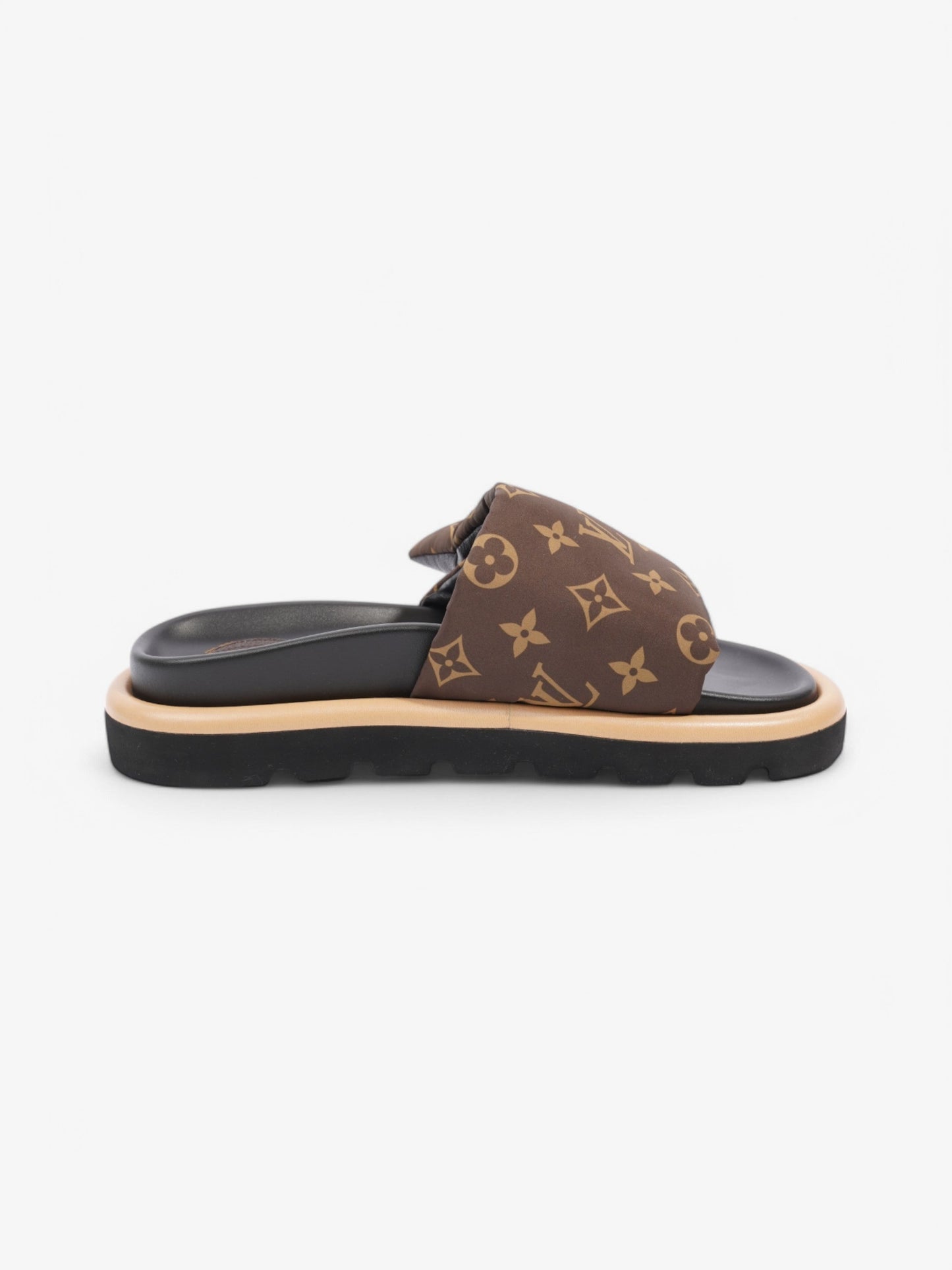 Louis Vuitton Pool Pillow Slides Brown / Beige  Nylon EU 38 UK 5