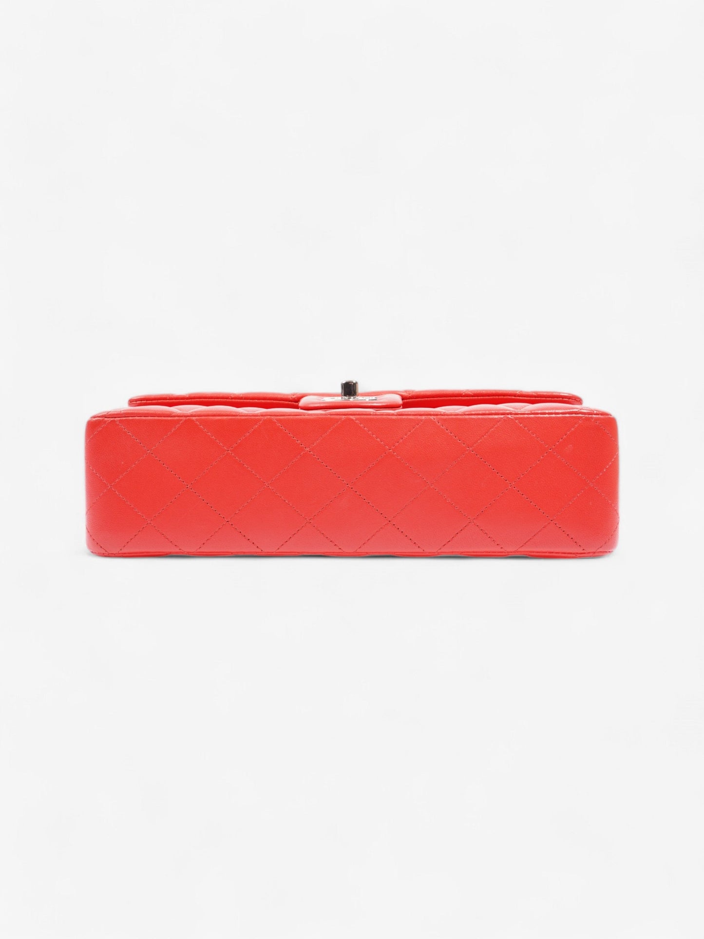Chanel Classic Double Flap Red Lambskin Leather Medium