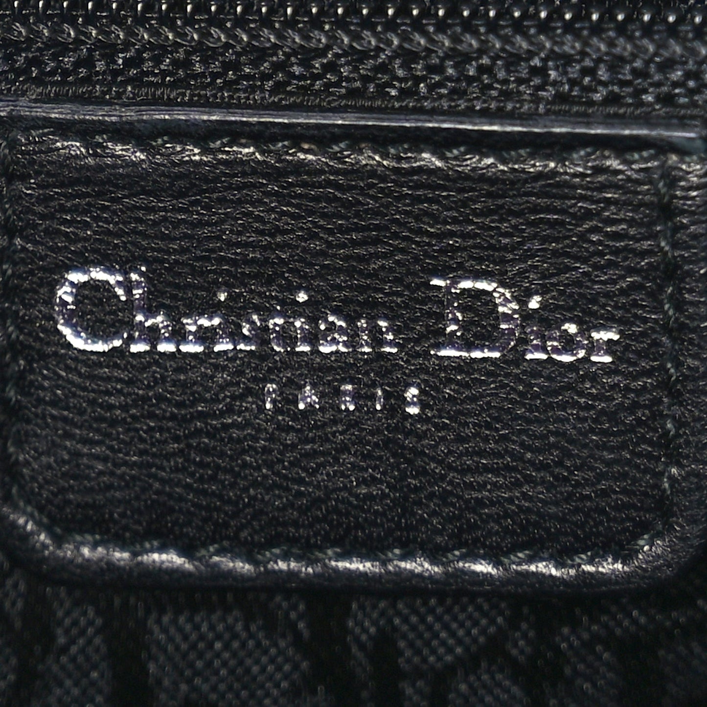 Christian Dior Silk Jersey Crystal Hardcore Bag Navy