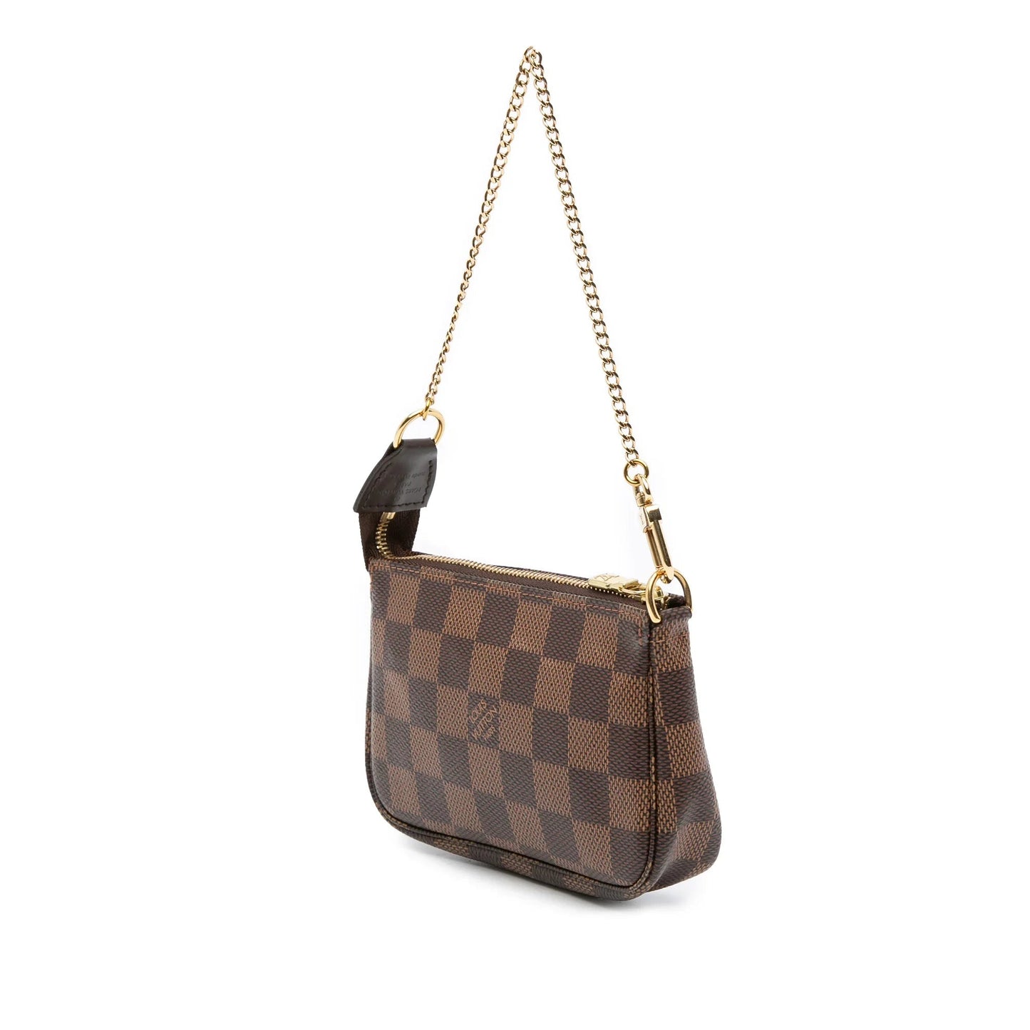 Brown Louis Vuitton Damier Ebene Mini Pochette Accessoires Handbag