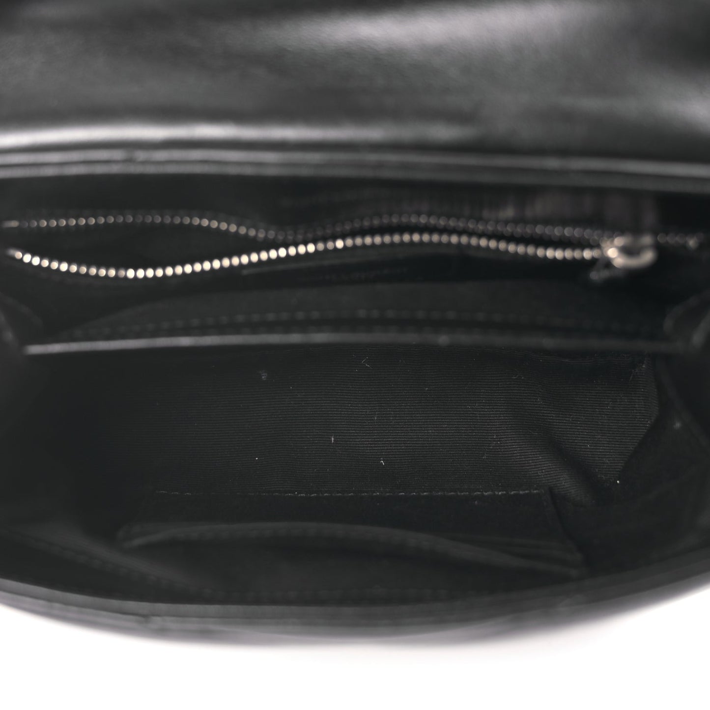Saint Laurent Calfskin Y Quilted Monogram Toy Loulou Crossbody Bag Black