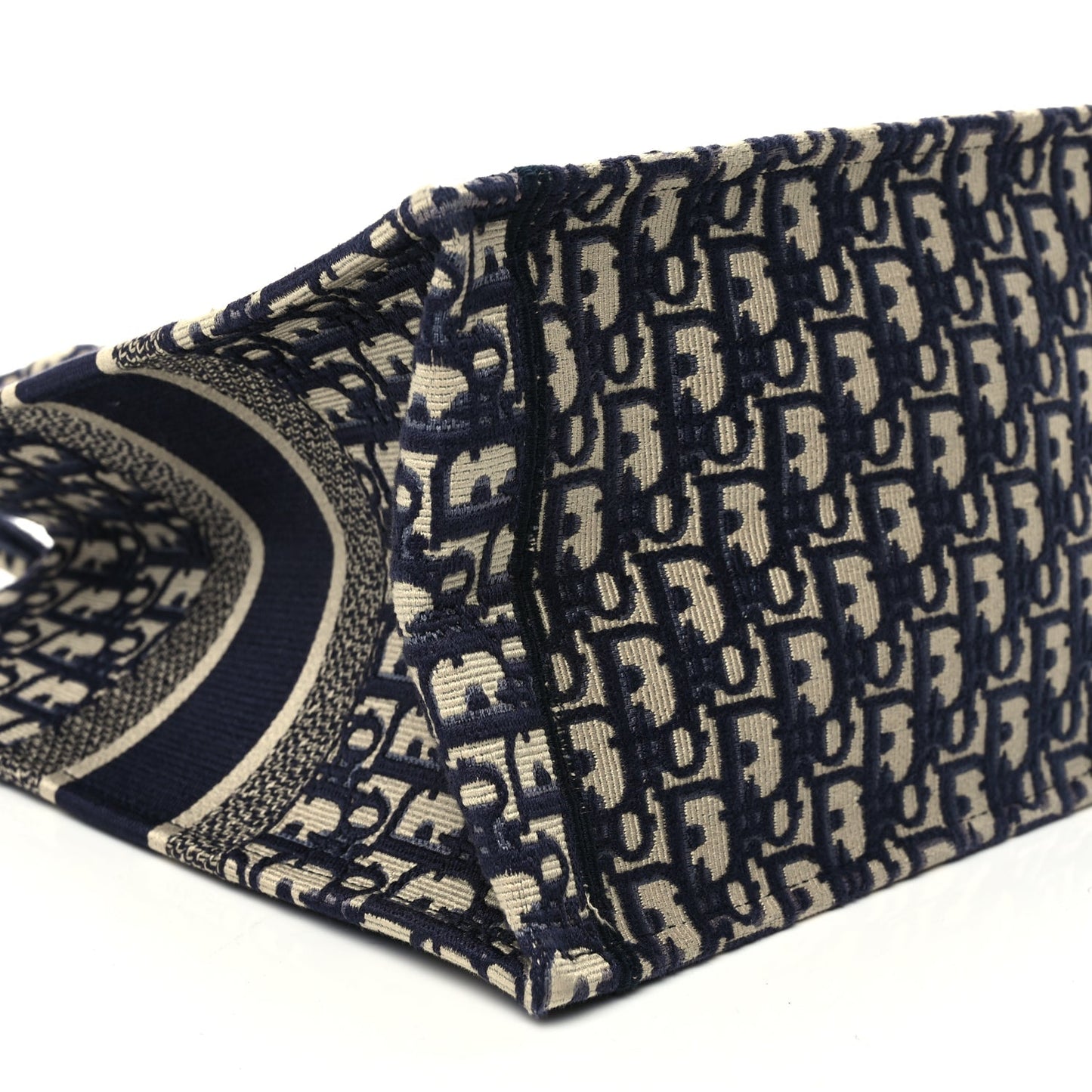 Christian Dior Oblique Medium Book Tote Blue Multicolor