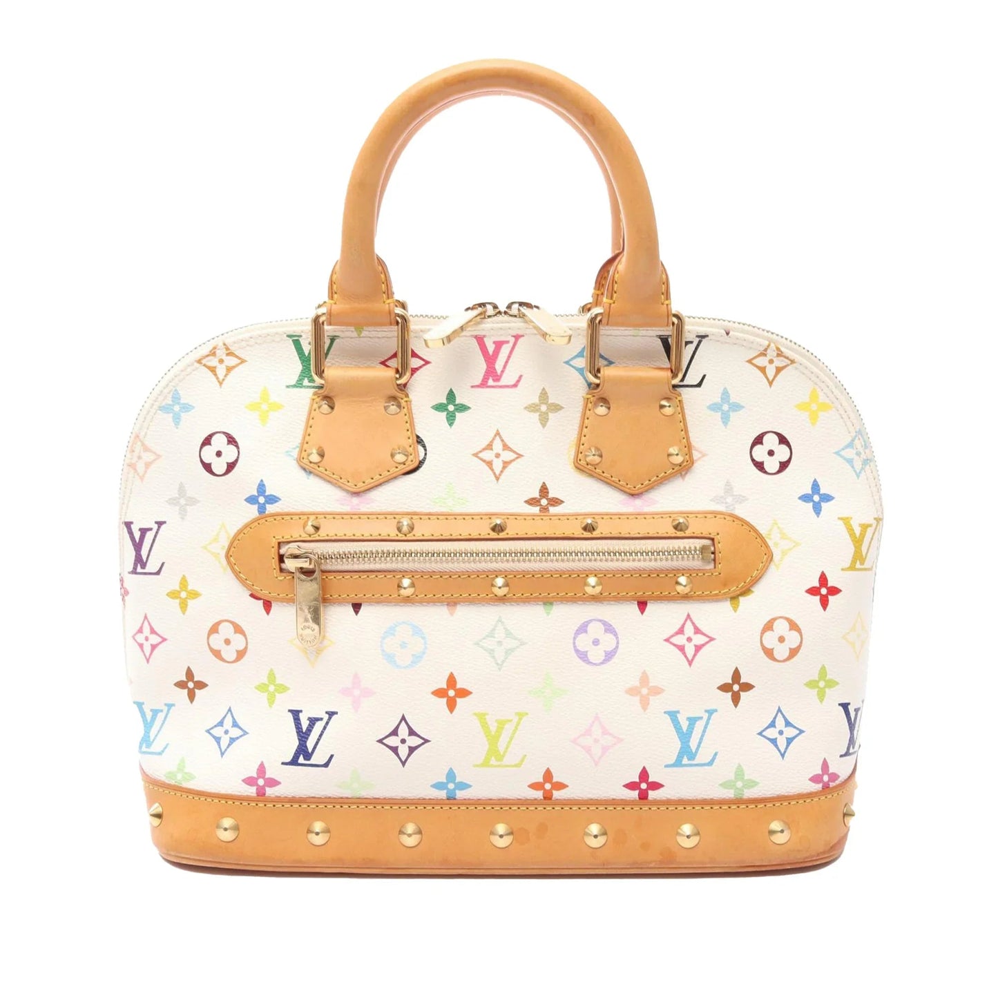 White Louis Vuitton Monogram Multicolore Alma PM Handbag
