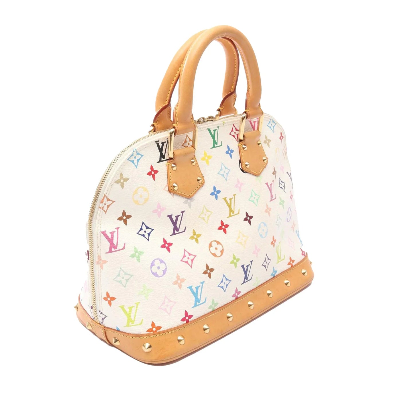 White Louis Vuitton Monogram Multicolore Alma PM Handbag