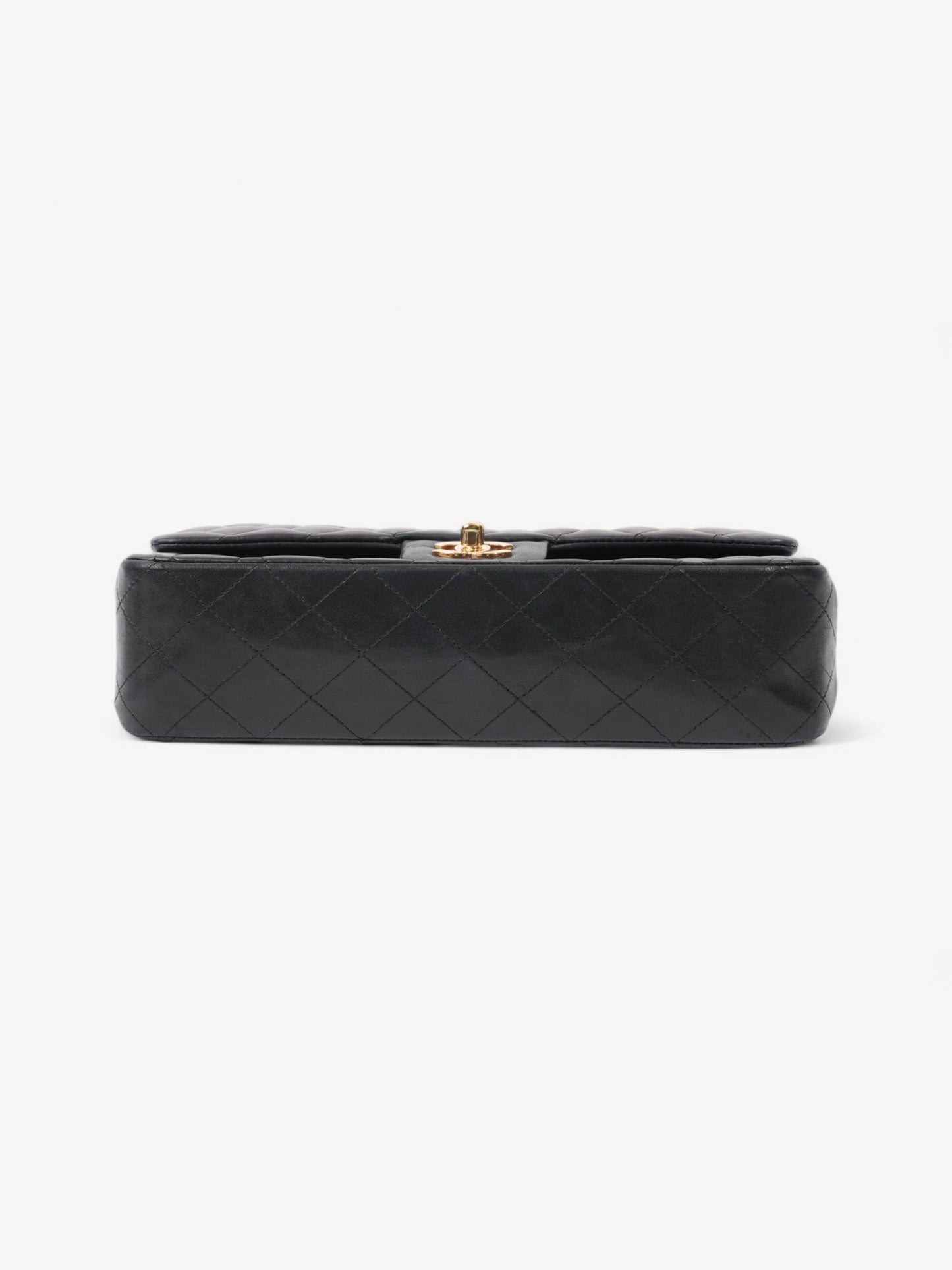 Chanel Classic Double Flap Black Lambskin Leather Medium