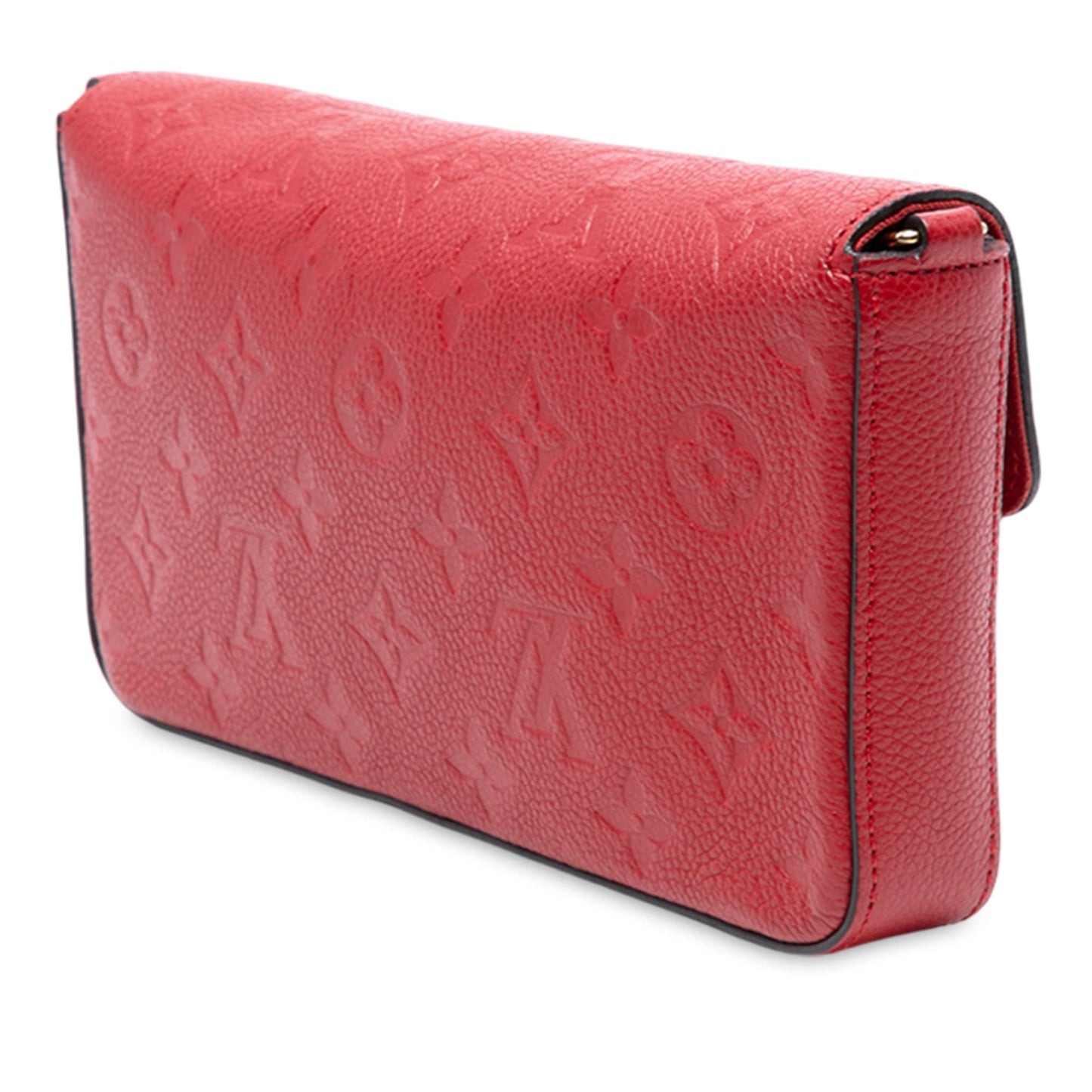 Red Louis Vuitton Monogram Empreinte Pochette Felicie Crossbody Bag