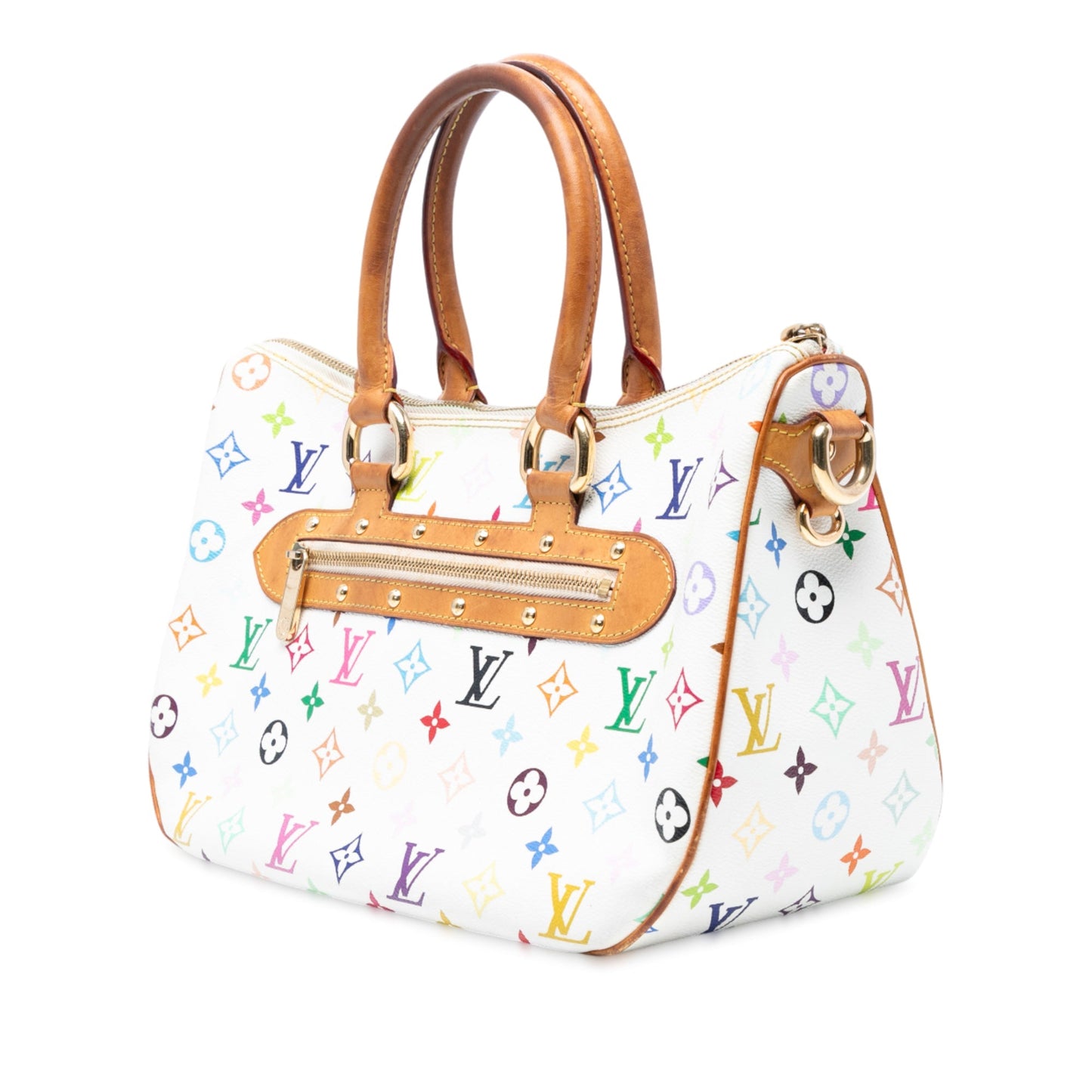 White Louis Vuitton Monogram Multicolore Rita Satchel