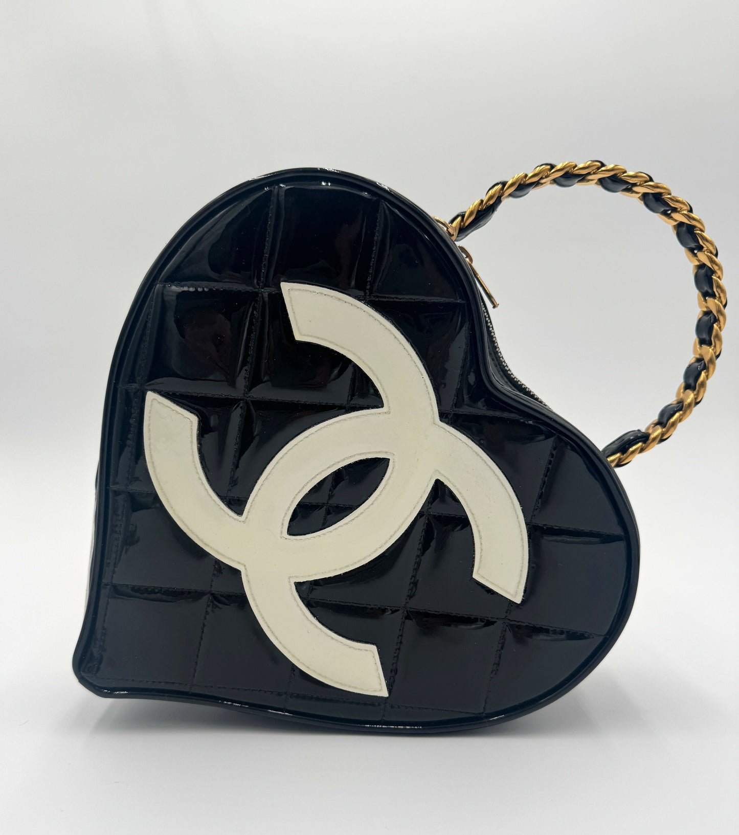 Chanel 1995  Barbie Black Heart Vanity Bag