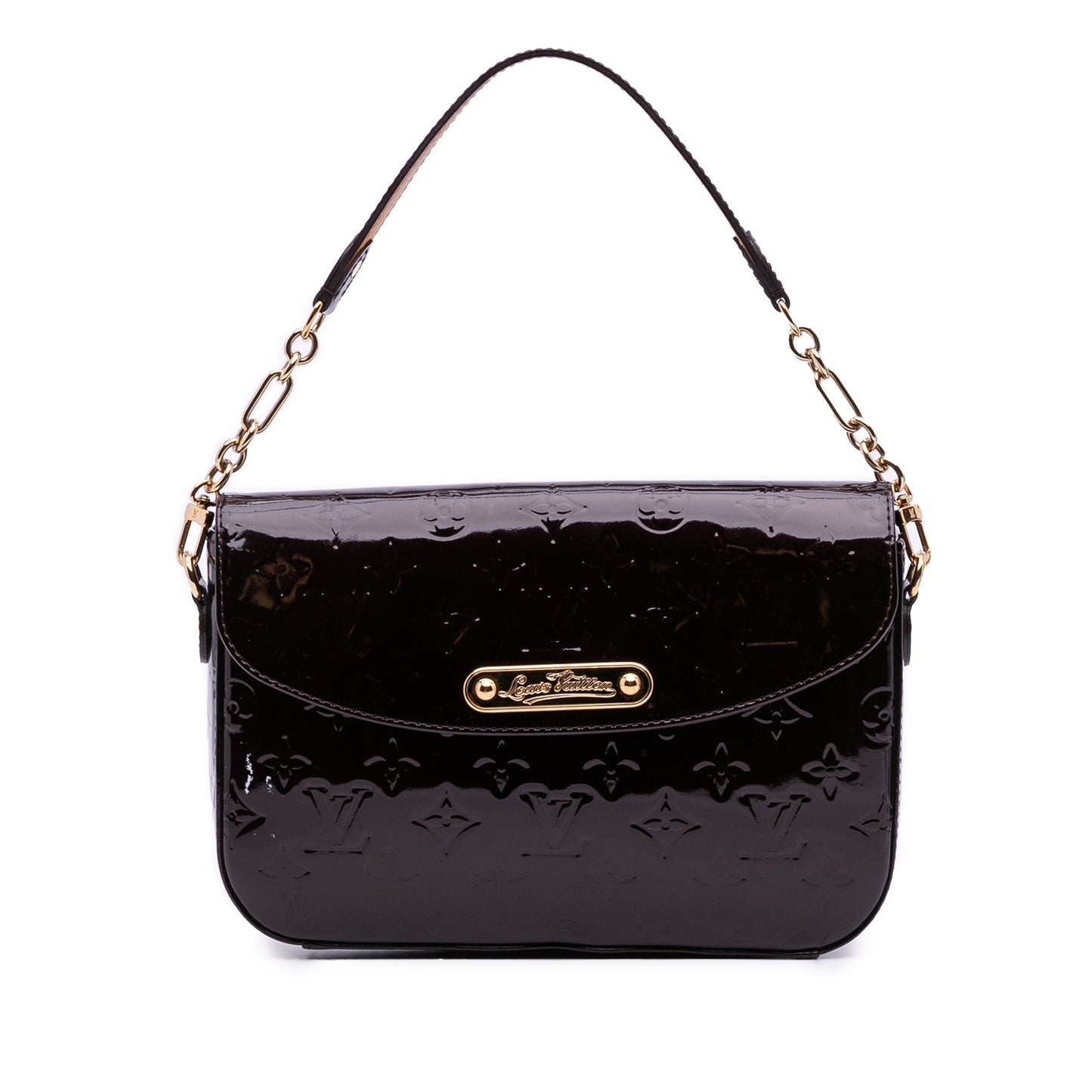 Purple Louis Vuitton Monogram Vernis Rodeo Drive Satchel