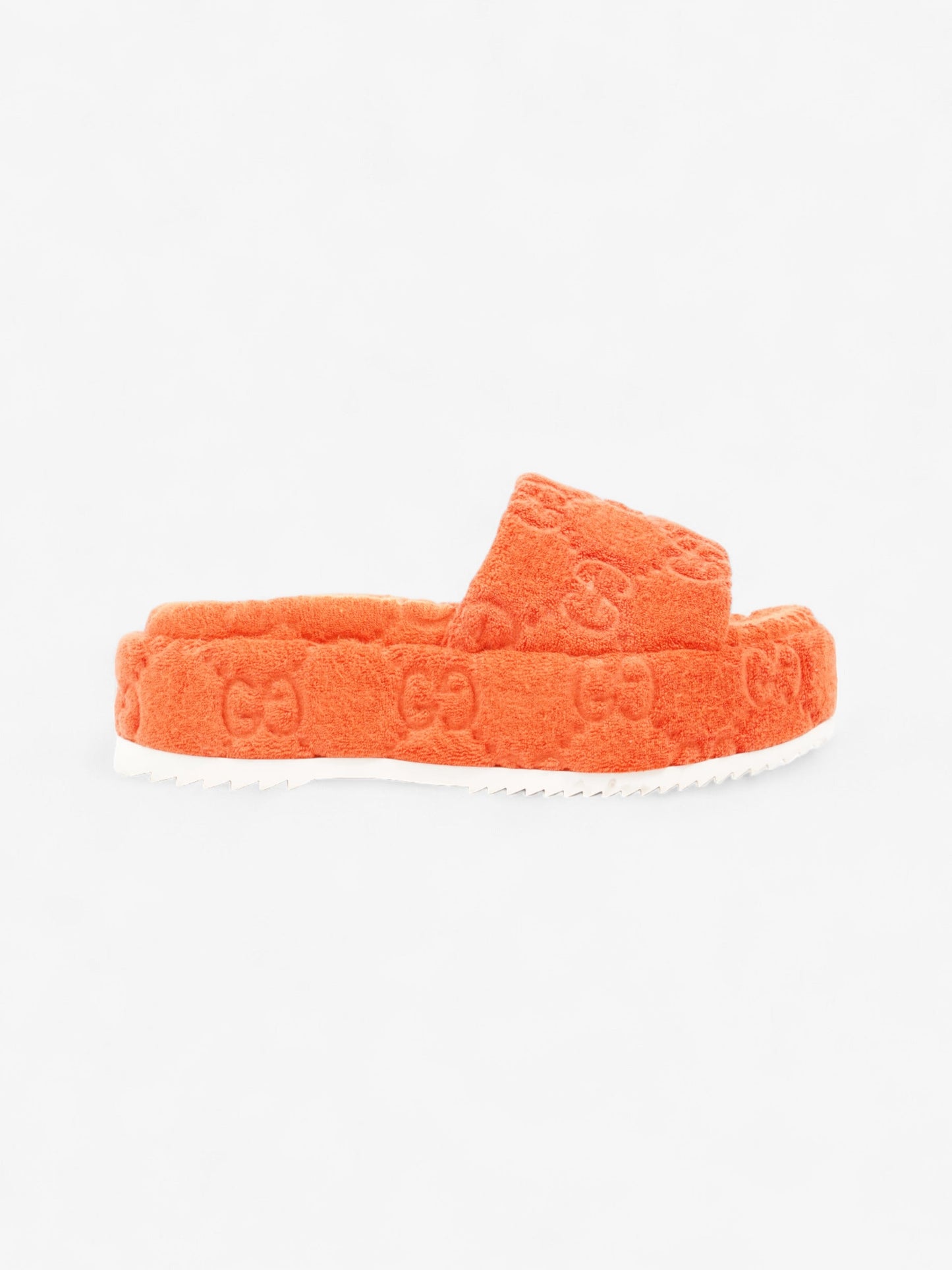 Gucci GG Platform Sandals Orange Cloth EU 36 UK 3