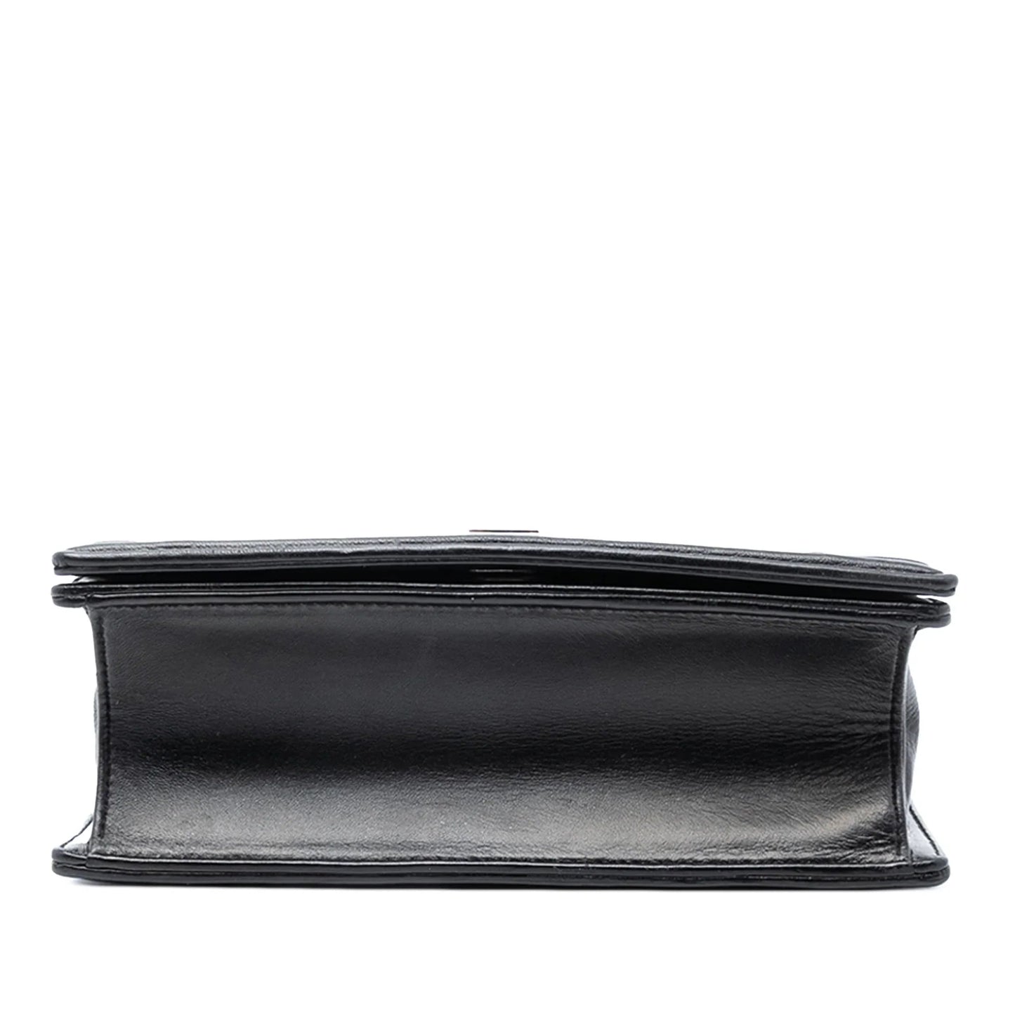 Black Dior Small Lambskin Diorama Flap Crossbody Bag