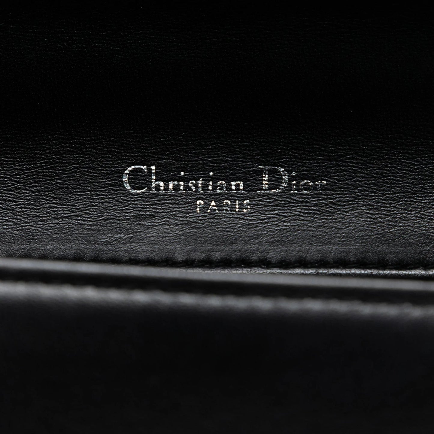 Black Dior Small Lambskin Diorama Flap Crossbody Bag