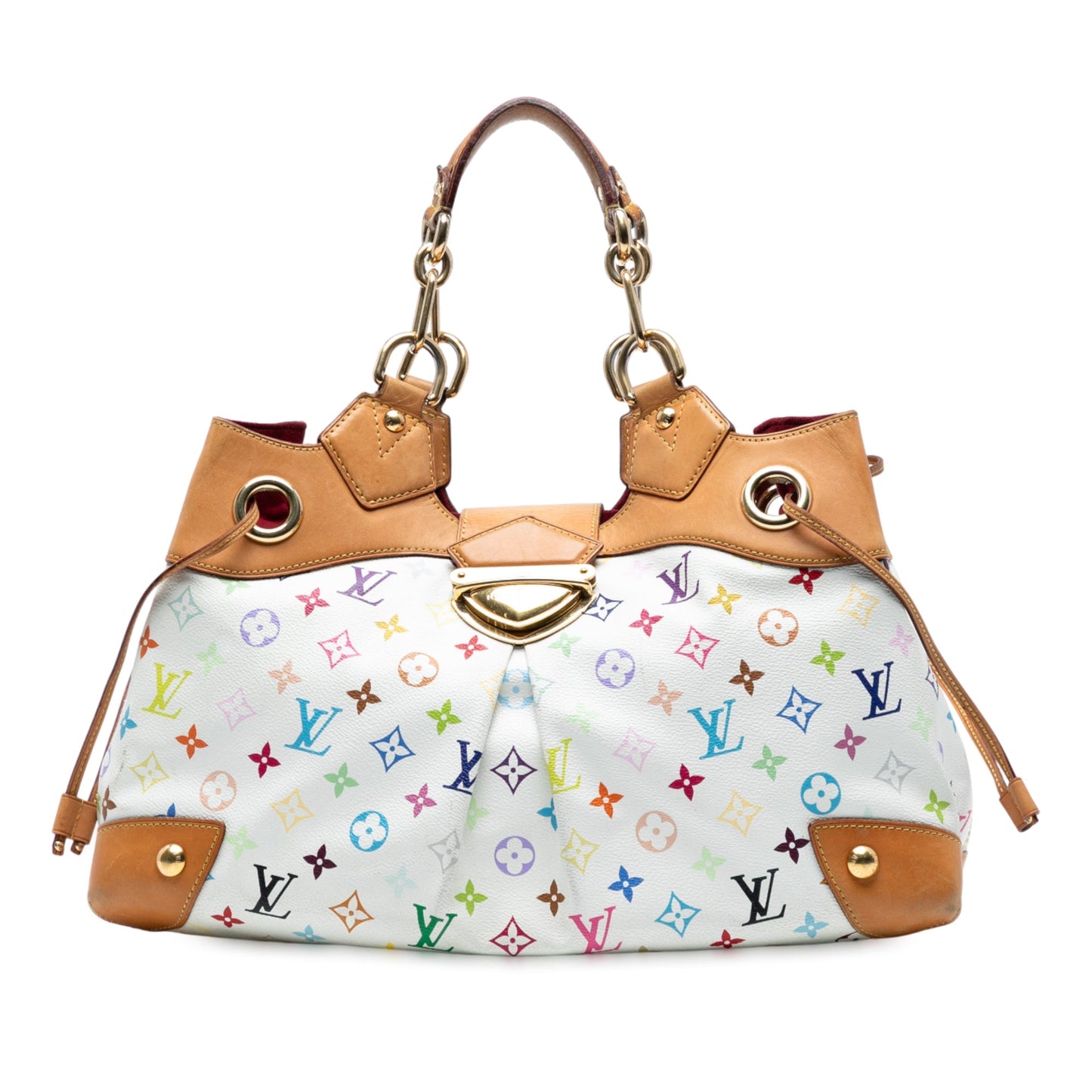 White Louis Vuitton Monogram Multicolore Ursula Handbag