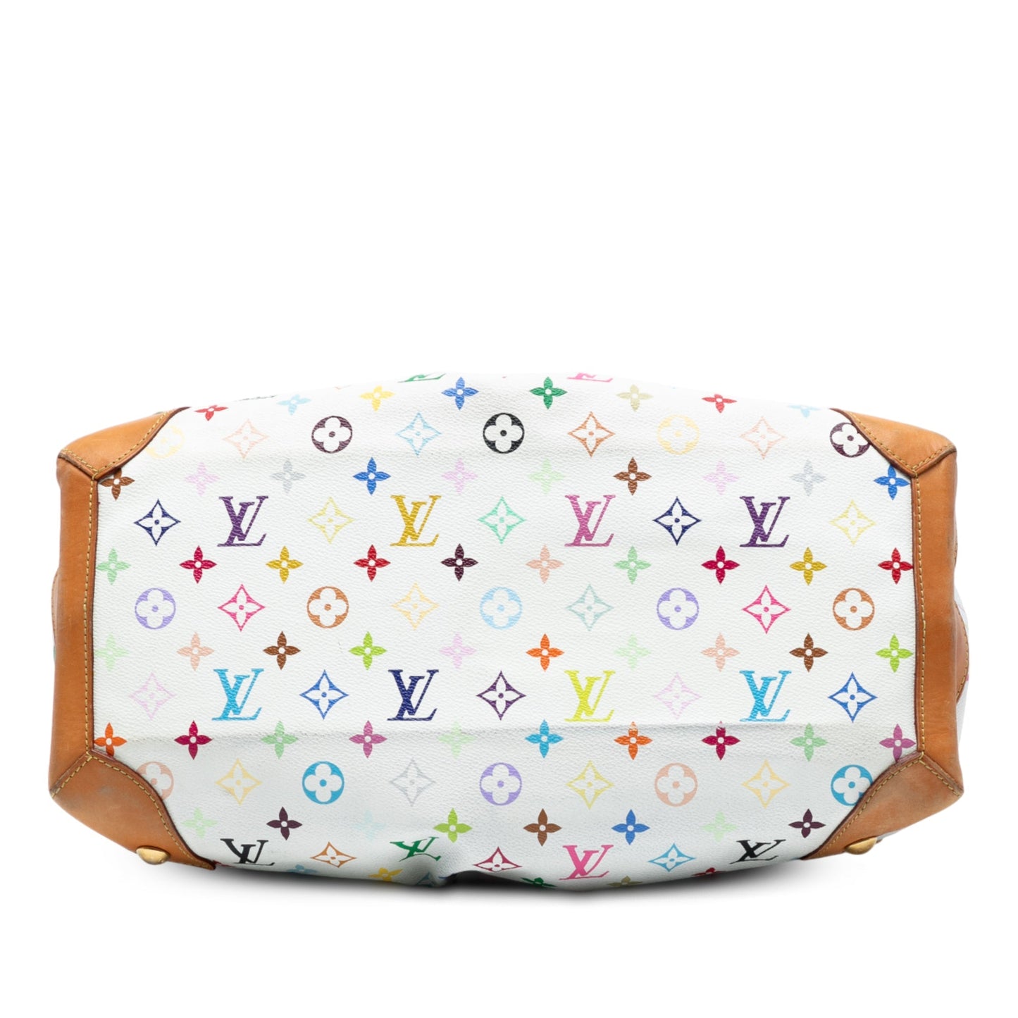White Louis Vuitton Monogram Multicolore Ursula Handbag