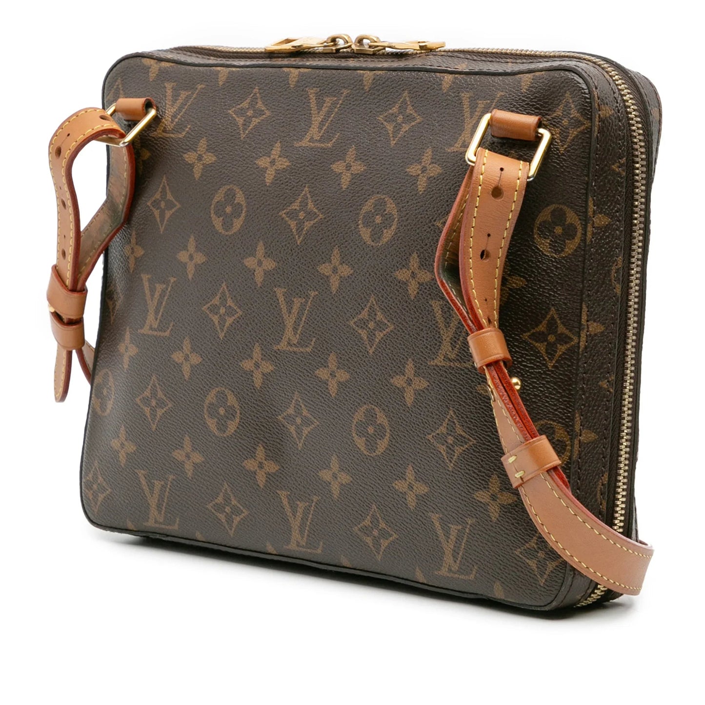 Brown Louis Vuitton Monogram Soft Trunk Messenger PM Crossbody Bag
