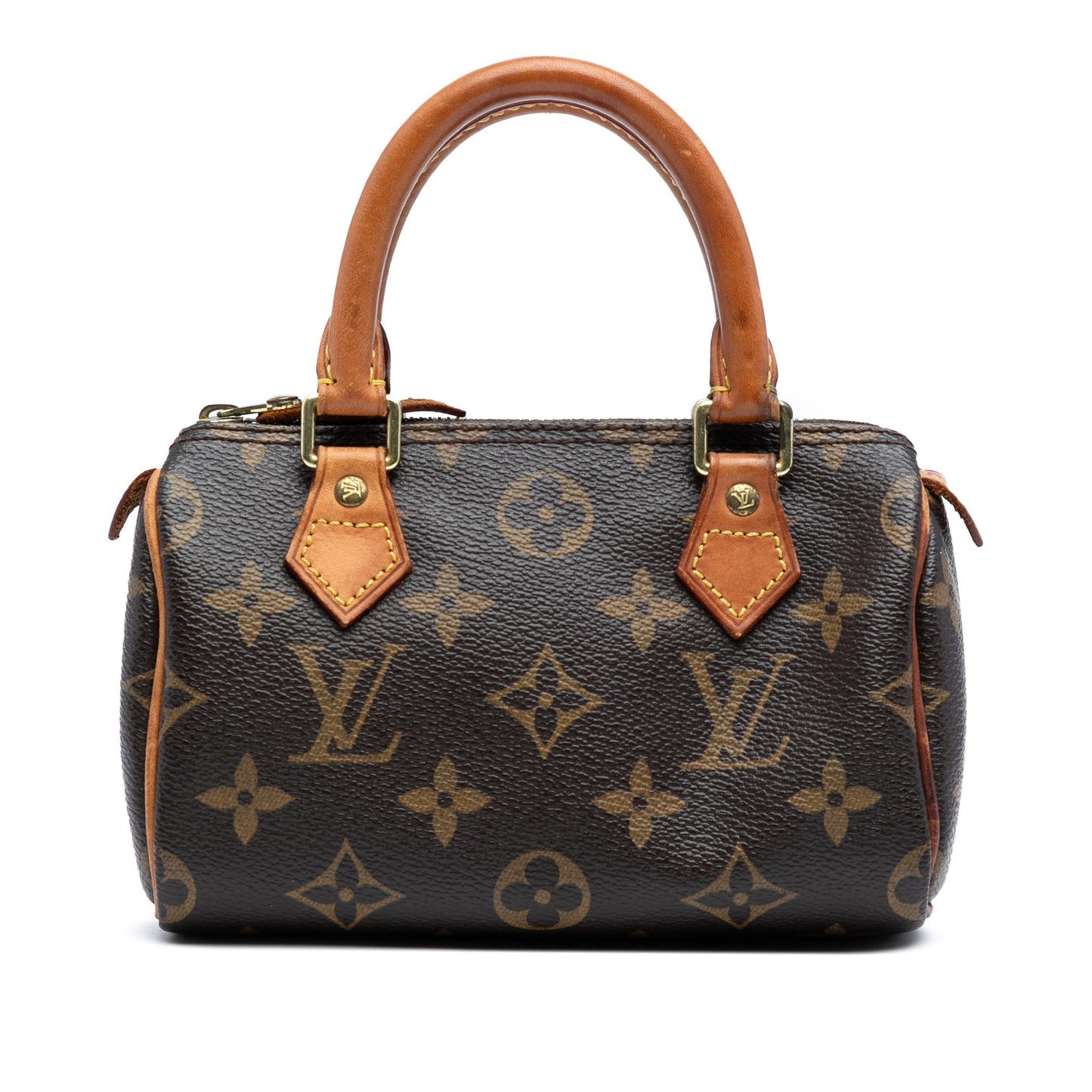 Brown Louis Vuitton Monogram Mini Speedy HL Satchel