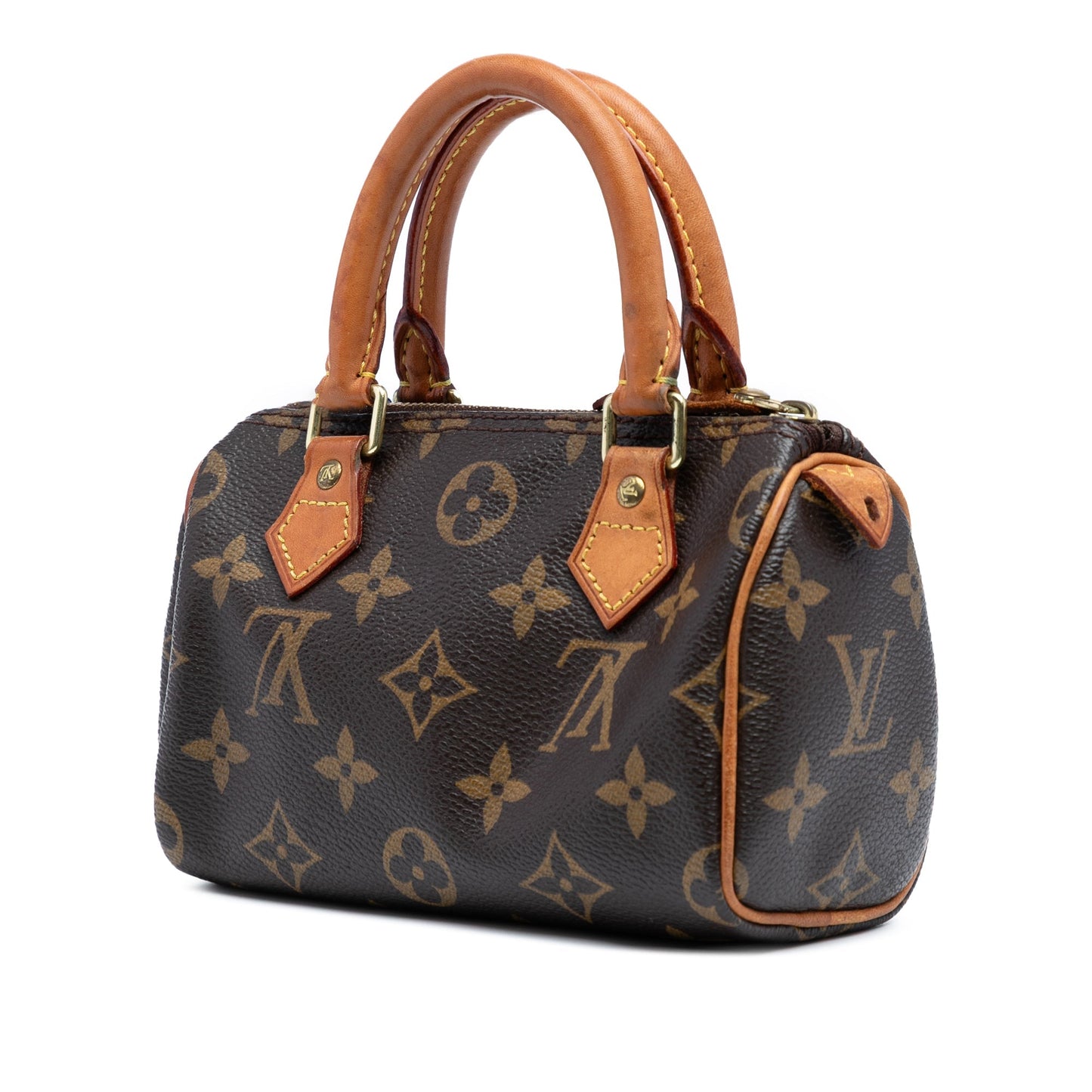 Brown Louis Vuitton Monogram Mini Speedy HL Satchel