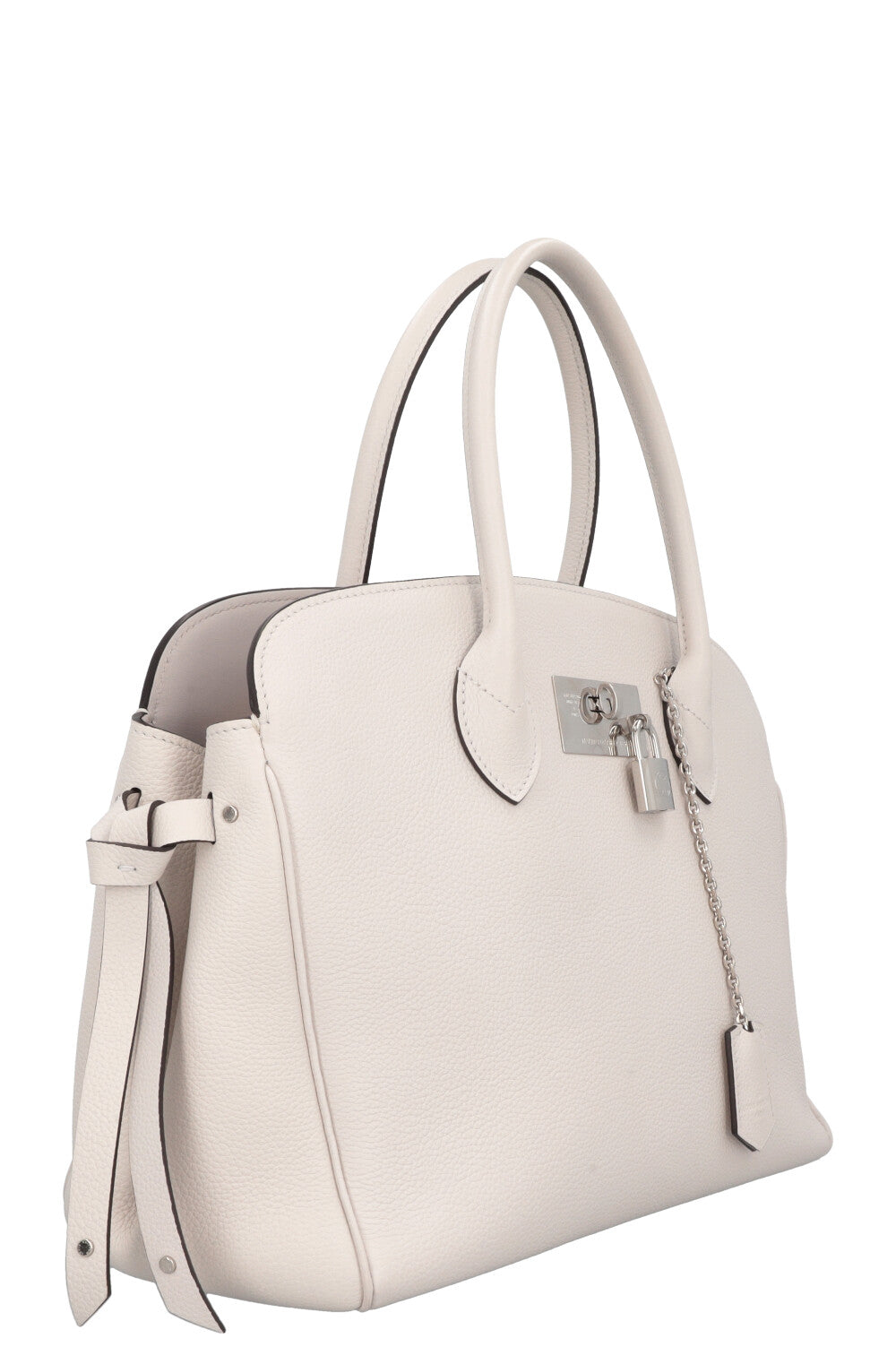 LOUIS VUITTON Milla MM Leather White