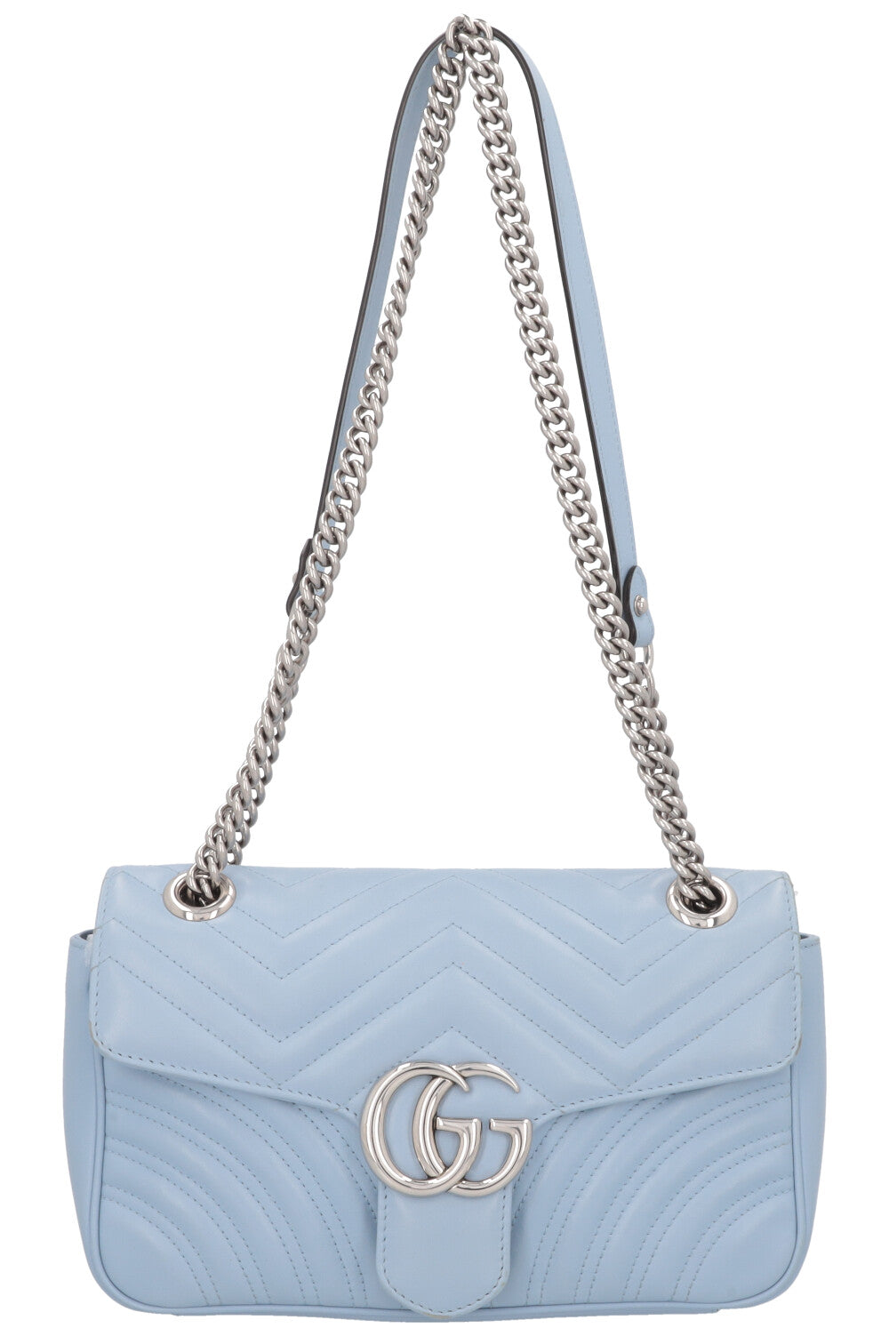 GUCCI Small Marmont Bag Leather Blue