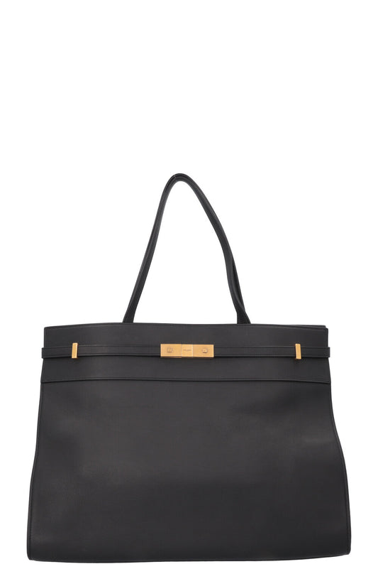 SAINT LAURENT Manhattan Tote Bag Leather Black