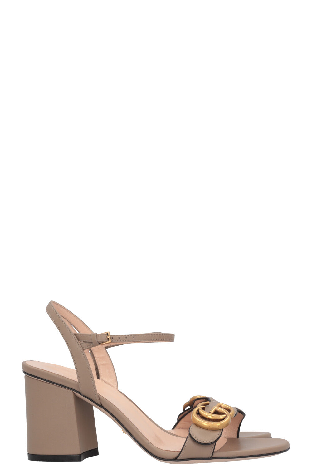 GUCCI Marmont Heels Leather Mud