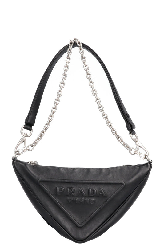 PRADA Triangle Bag Leather Black