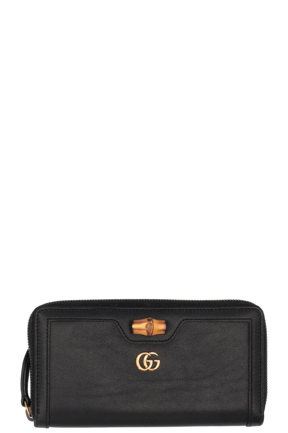 GUCCI Bamboo Zip Wallet Black