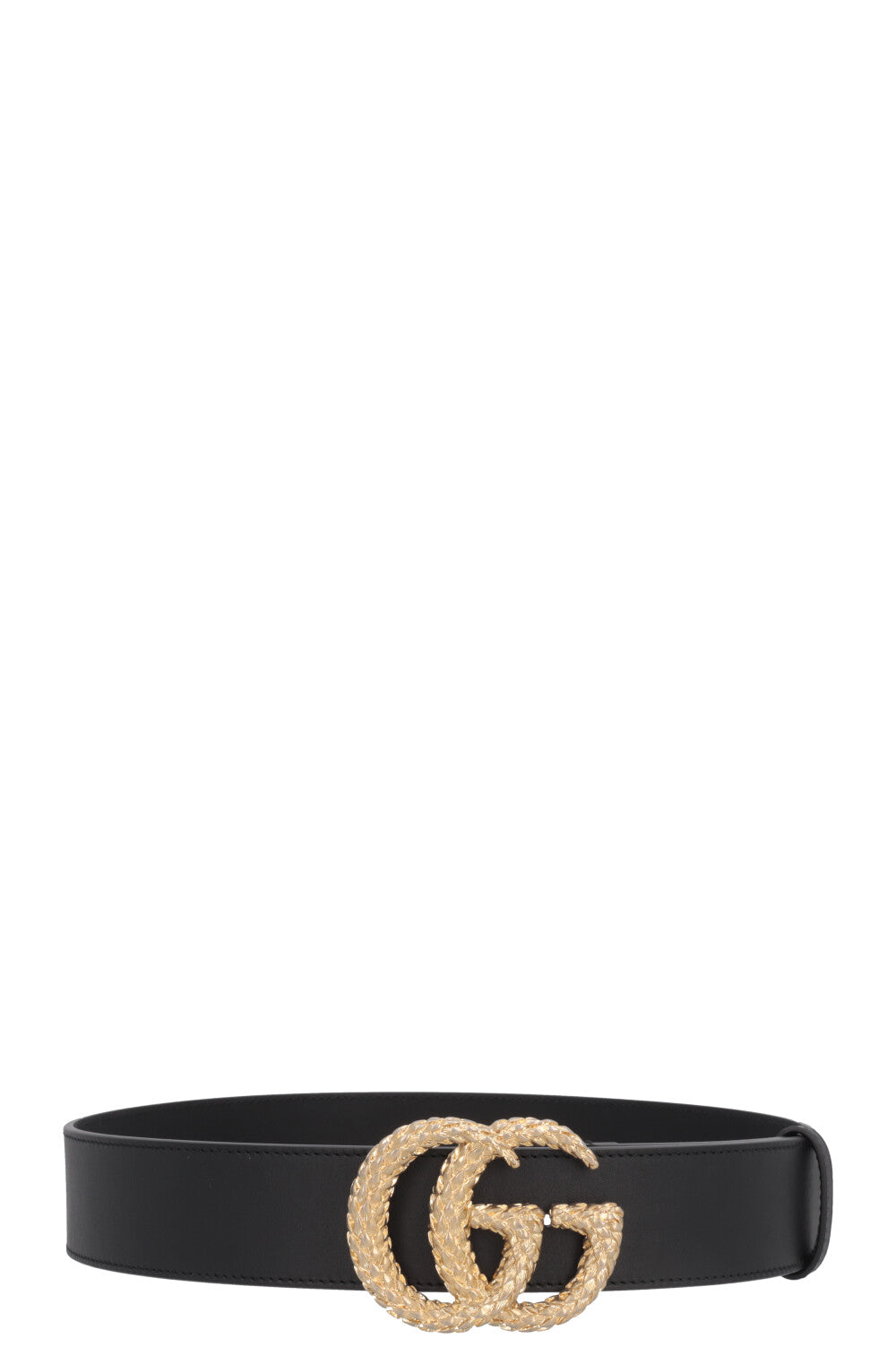 GUCCI Marmont Structured GG Belt Black