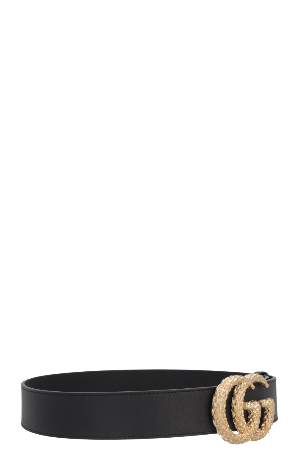 GUCCI Marmont Structured GG Belt Black