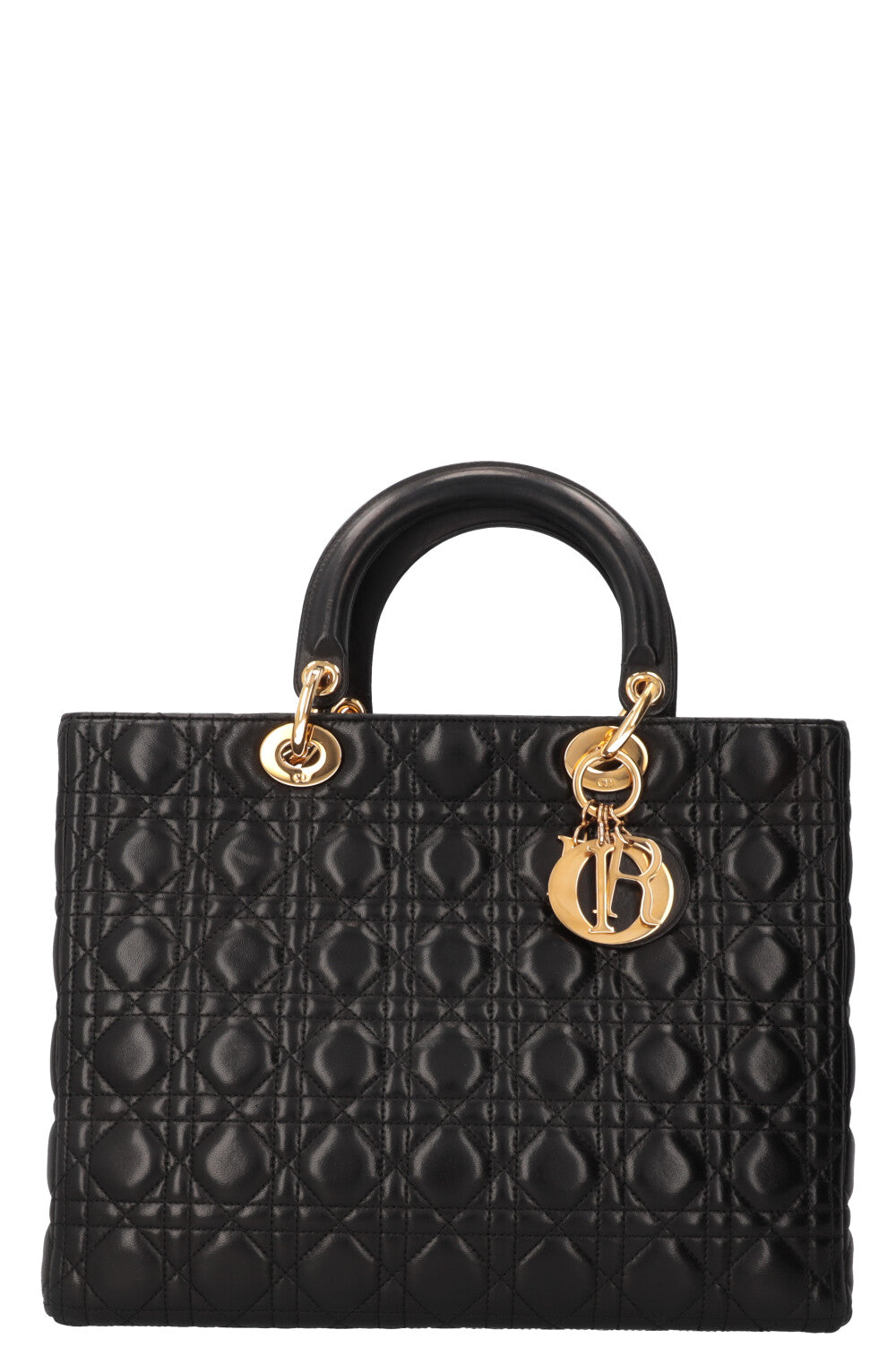 CHRISTIAN DIOR Lady Dior Large Black Cannage