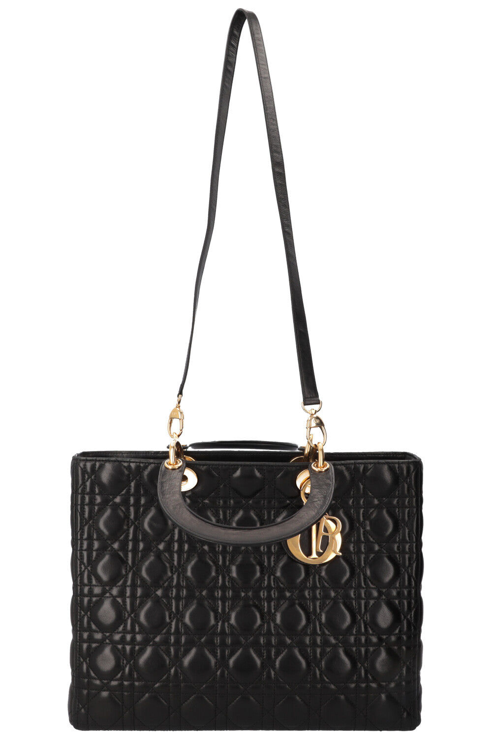 CHRISTIAN DIOR Lady Dior Large Black Cannage