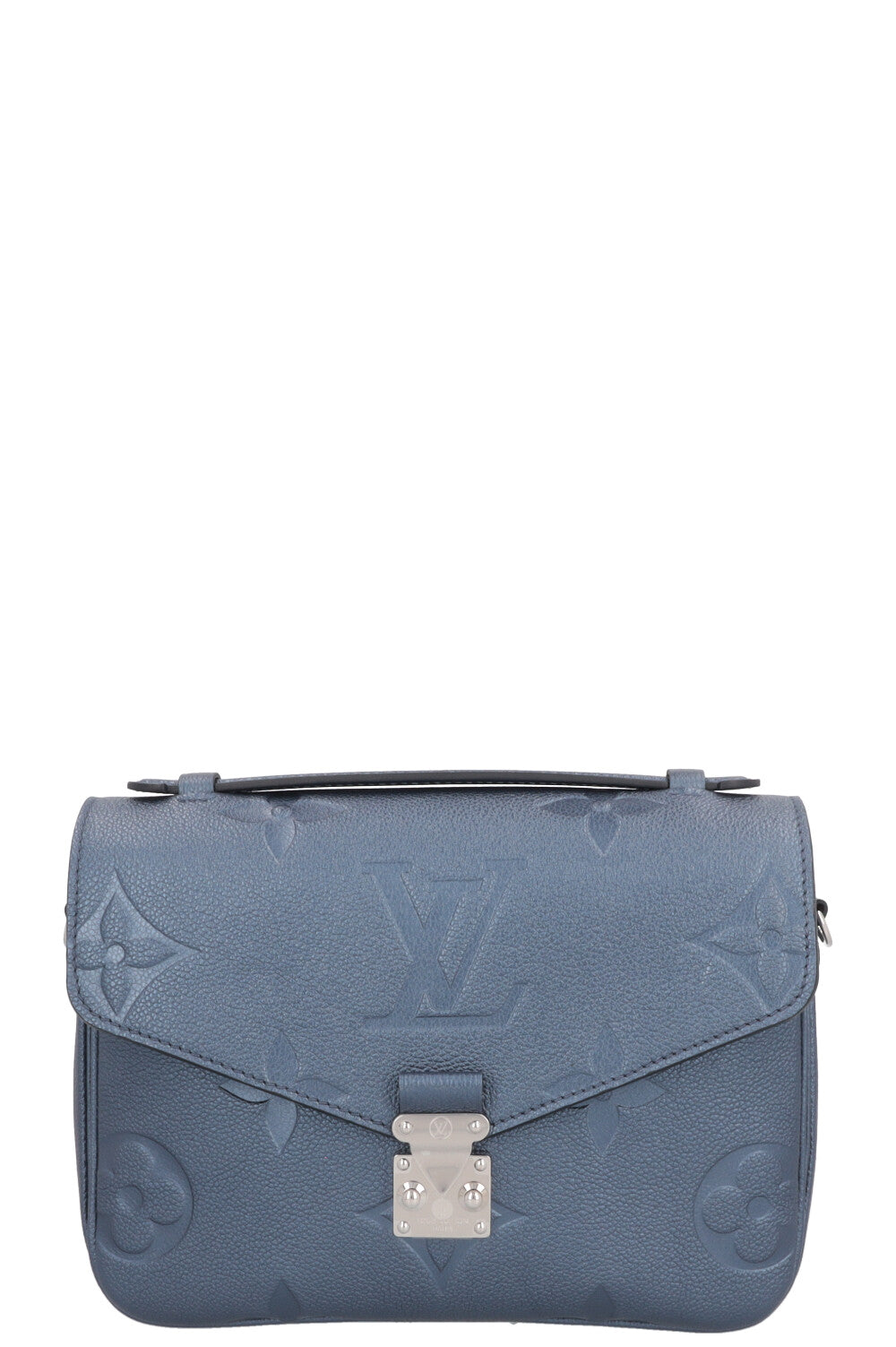 LOUIS VUITTON Pochette Métis Empreinte Blue Metallic