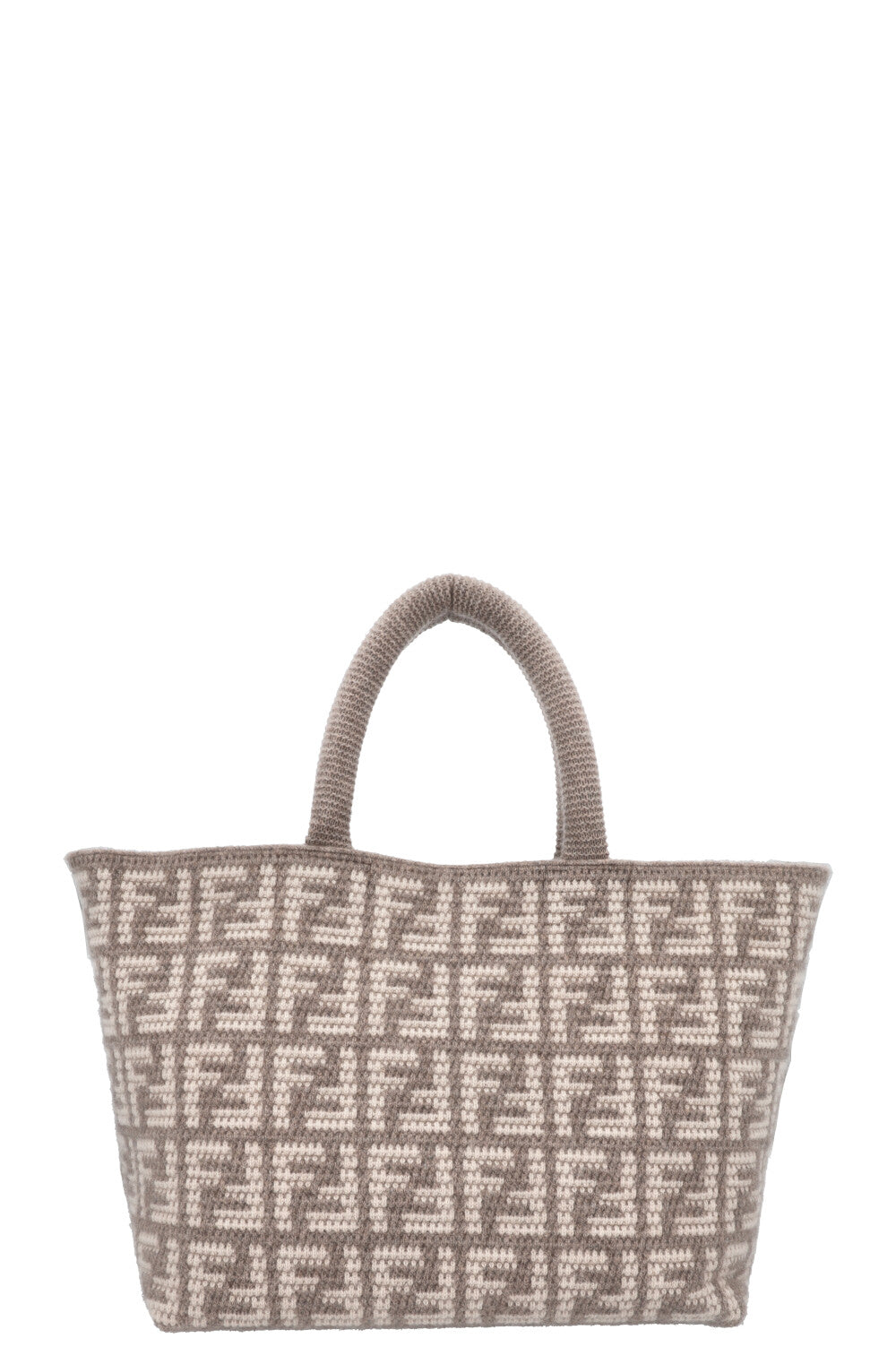 FENDI Large Zucca Tote Bag Cashmere Grey